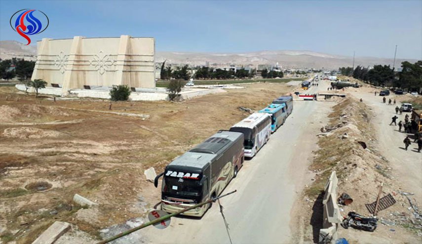 تحضيرات  لمغادرة الدفعة السادسة من المسلحين عن الغوطة الشرقية