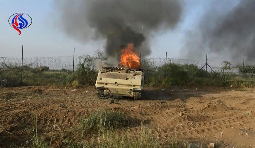 حمله توپخانه ای نیروهای یمنی علیه مواضع مزدوران سعودی در نجران