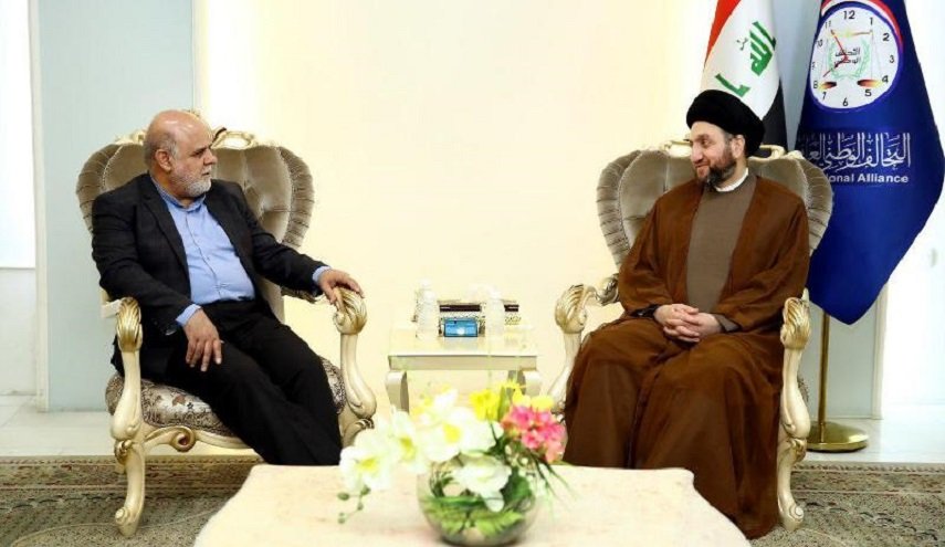 السفير الايراني والحكيم يبحثان العلاقات الثنائية بين ايران والعراق