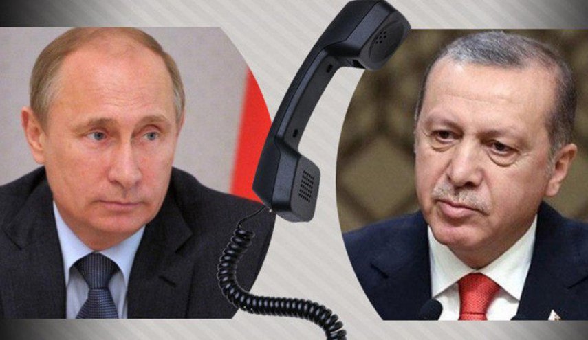 تماس تلفنی اردوغان با پوتین درباره اوضاع سوریه