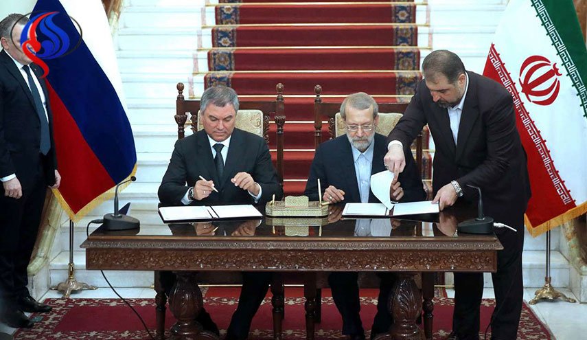 توقيع مذكرة تفاهم برلمانية بين ايران وروسيا