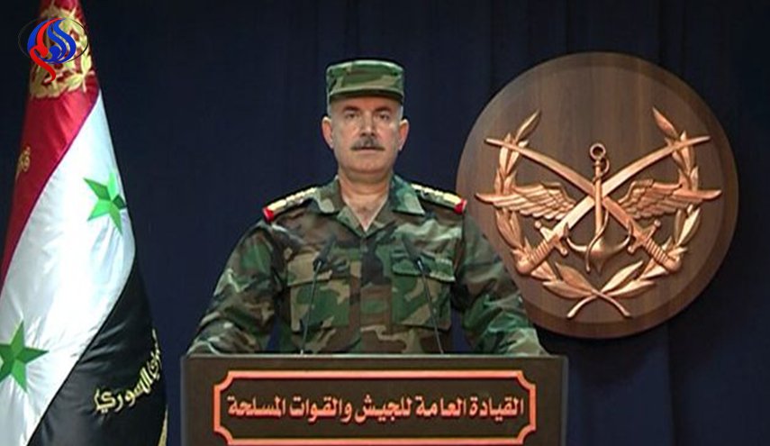 فرماندهی کل ارتش سوریه: عزم ما برای دفاع جزم تر شد+ویدیو