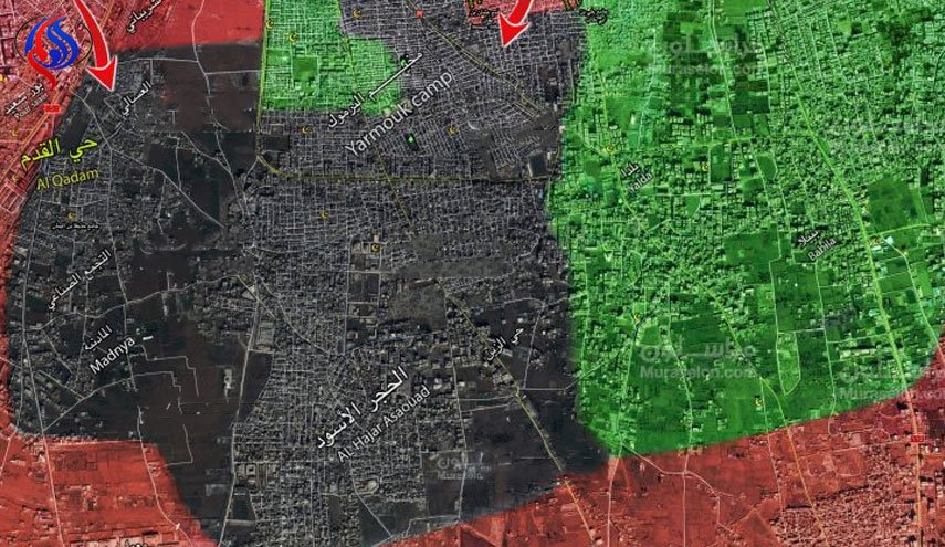الجيش يدمر مرابض هاون داعش قرب مخيم اليرموك