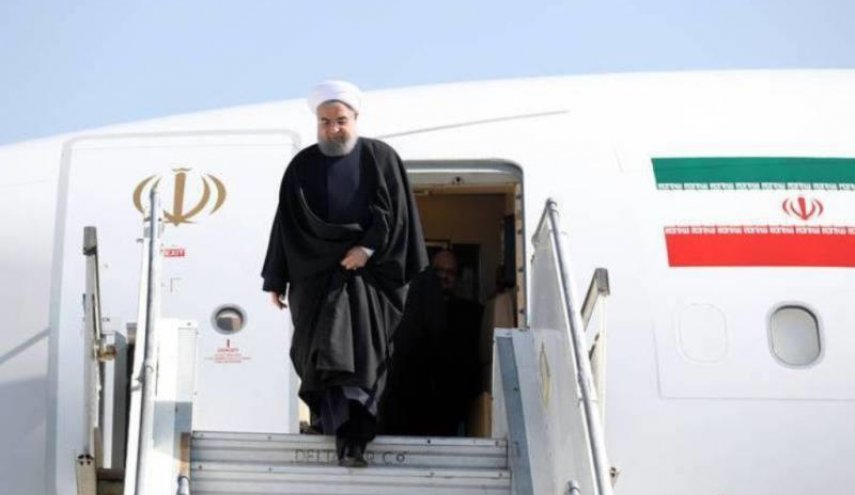 الرئيس روحاني يصل سبزوار لافتتاح 41 مشروعا اقتصاديا