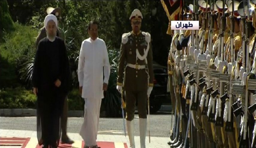 الرئيس روحاني يستقبل نظيره السريلانكي في طهران