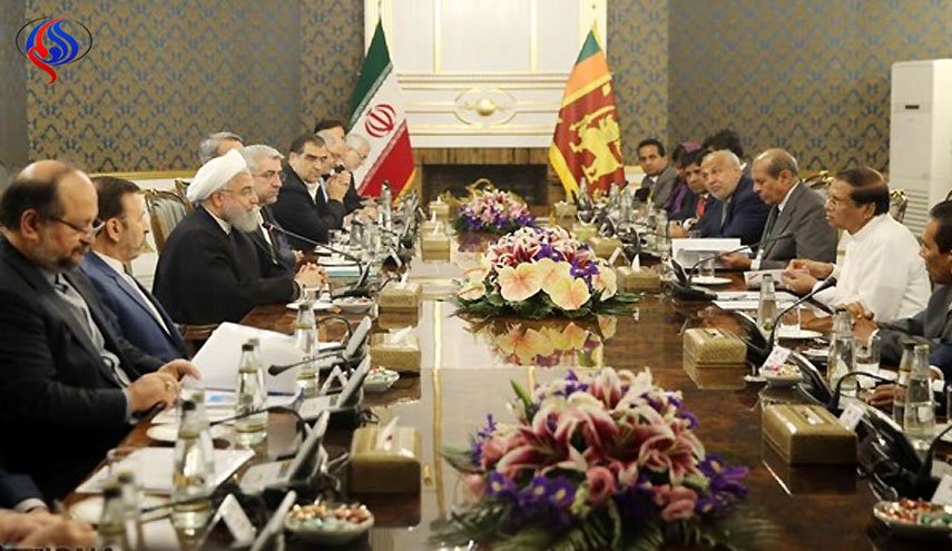 الرئيس السريلانكي يدعو الى تطوير العلاقات والتعاون الاقتصادي مع ايران