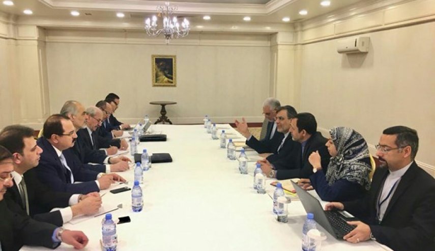 جابری‌انصاری و بشار الجعفری در مورد آخرین وضعیت سوریه گفتگو کردند 