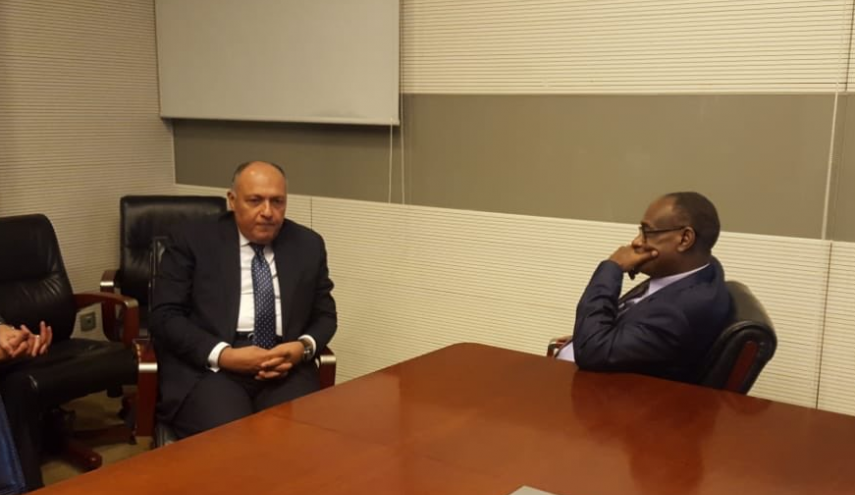 وزير الخارجية المصري يلتقى نظيره السوداني في أديس أبابا