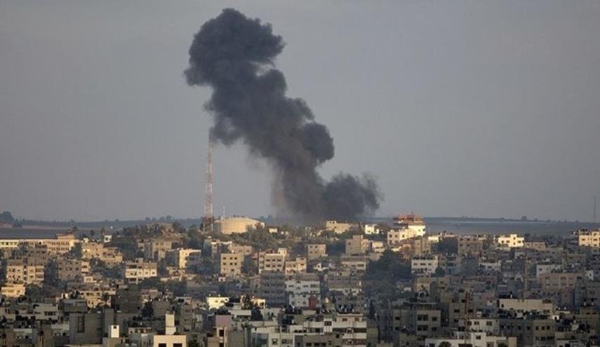 بزرگترین واکنش خمپاره‌ای مقاومت از جنگ 2014/حمله جنگنده‌های صهیونیستی به غزه