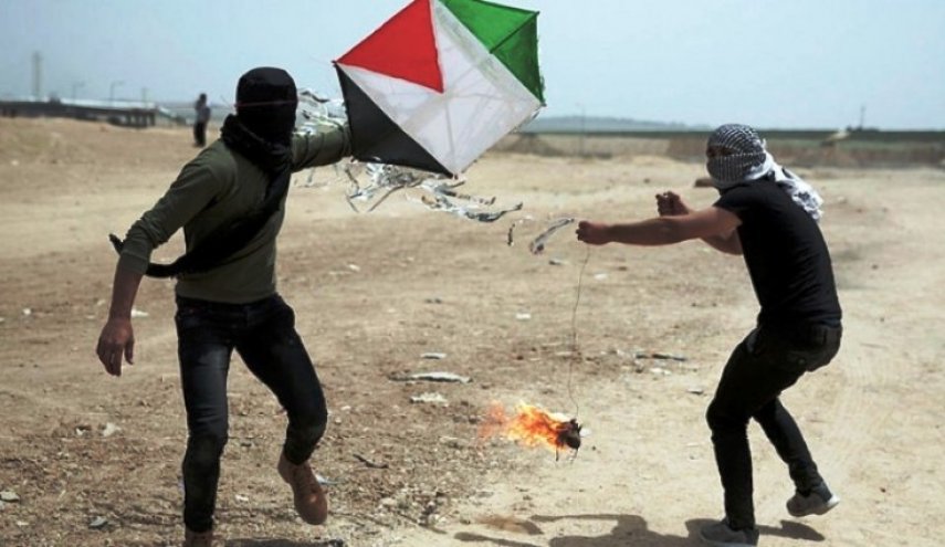 شلیک راکت در پاسخ به بادبادک‌های آتش‌زا در مرز غزه