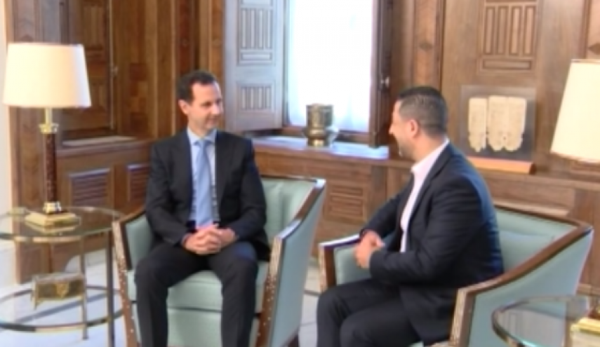 حاشیه نگاری از دیدار حسین مرتضی با بشار اسد