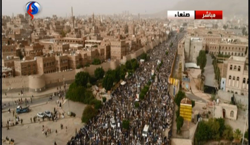 تظاهرات میلیونی در صنعا؛ تاکید بر وحدت یمنی ها در مقابله با دشمن