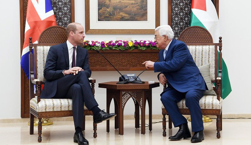 الأمير ويليام: نصيحتي للشعب الفلسطيني أن يتقبل وصاية إسرائيل العسكرية والأمنية