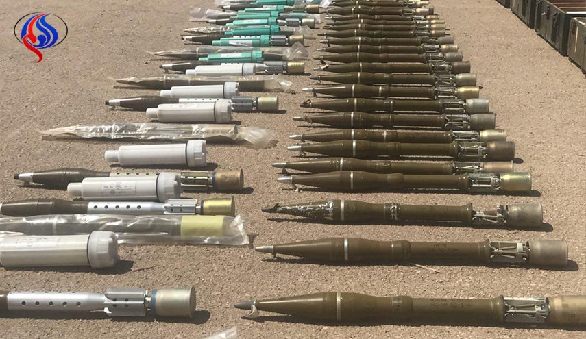 شاهد؛جيش سوريا يضبط اسلحة من صنع