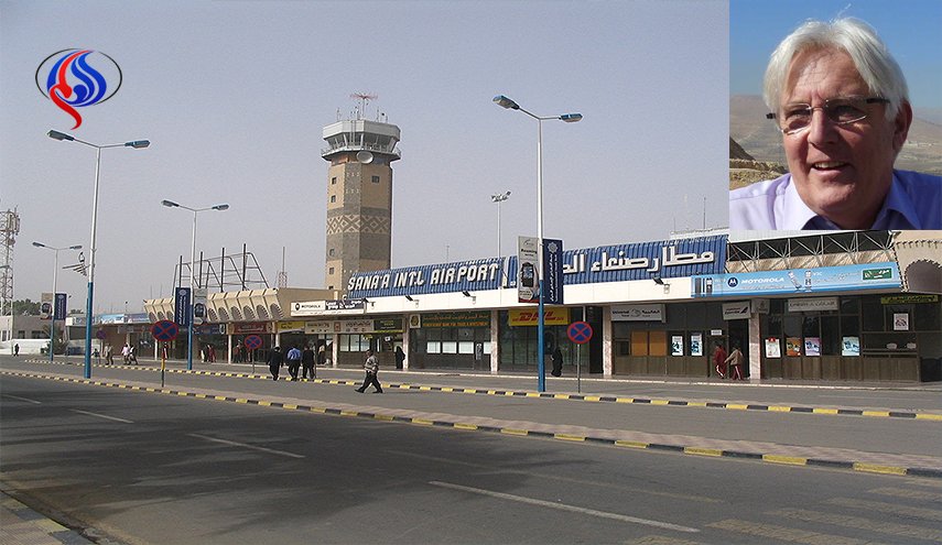 تغريدة لمحمد علي الحوثي حول ايقاف غريفيث بمطار صنعاء