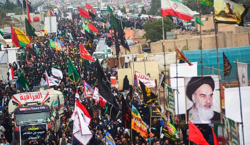 تعاون ايراني عراقي لاقامة مسيرة الاربعين بشكل رائع