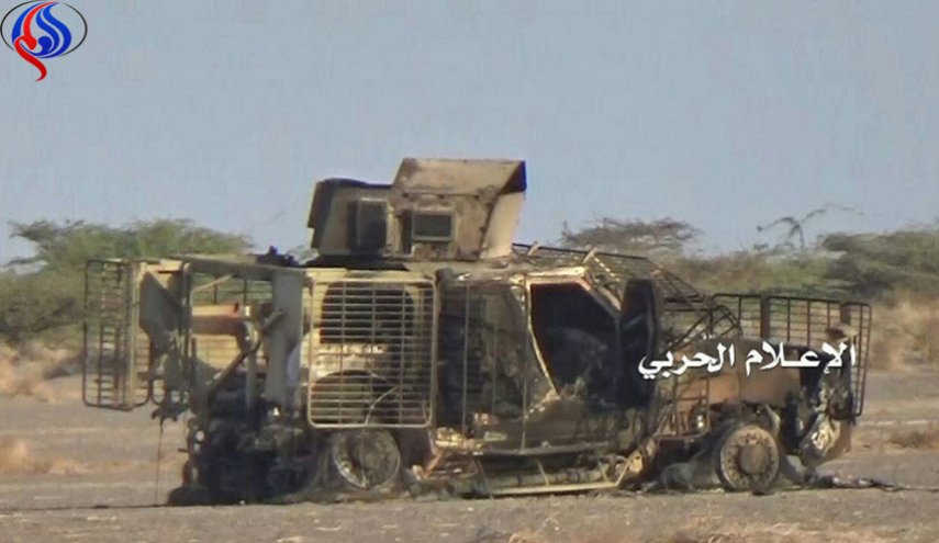تدمير آلية للمرتزقة ومصرع طاقمها بالساحل الغربي اليمني