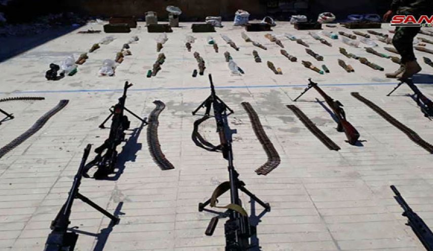 العثور على أسلحة إسرائيلي الصنع من مخلفات الإرهابيين بريف حمص