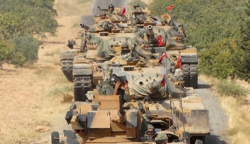 استقرار تانک های ارتش ترکیه در مناطق مُشرف به ادلب سوریه