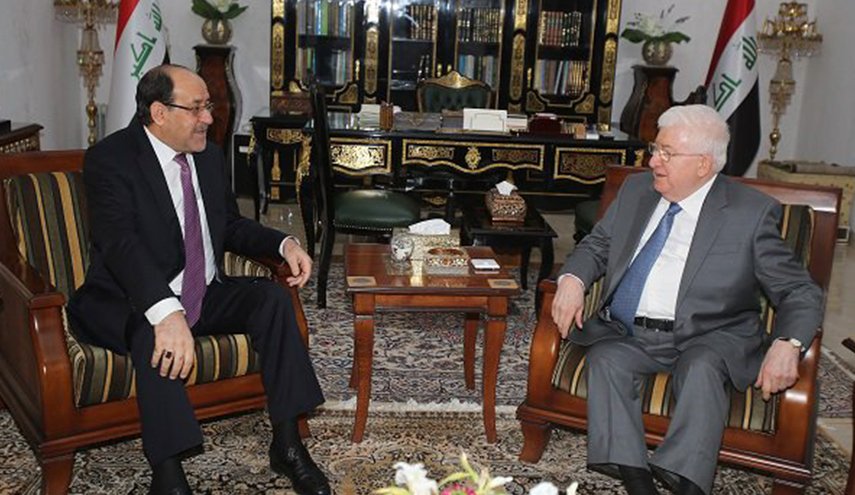 الرئيس العراقي ونائبه يبحثان مساعي تشكيل الكتلة الأكبر 