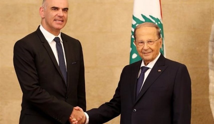 تأکید رؤسای جمهور لبنان و سوئیس بر ضرورت بازگشت امن آوارگان سوری
