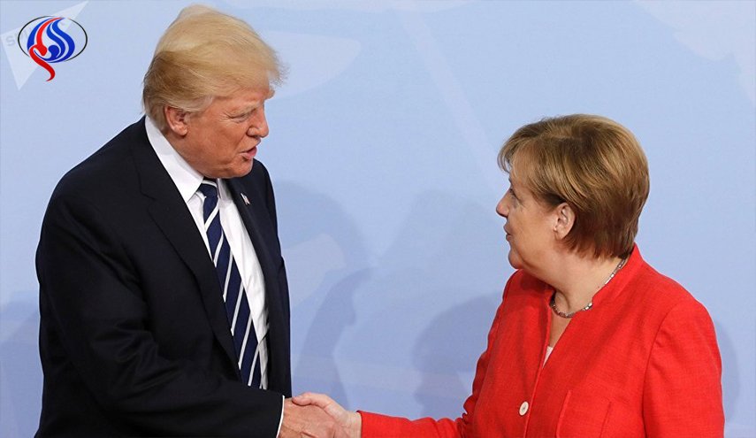 ترامب وميركل يدعمان محادثات أمريكا وأوروبا حول الحواجز التجارية