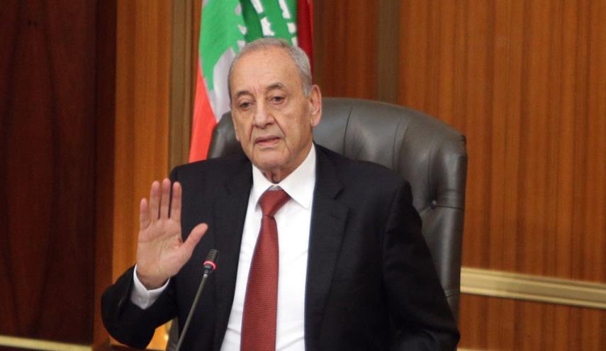 تاکید نبیه بری بر حمایت از خواسته های مردم لبنان