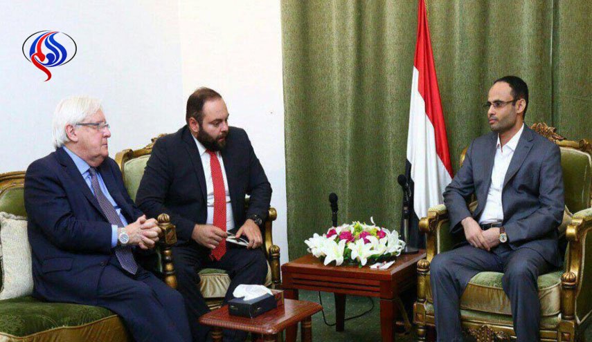 الرئيس المشاط يستقبل المبعوث الأممي إلى اليمن