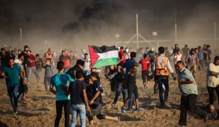 اصابة عدد من المتظاهرين برصاص الاحتلال شرق غزة