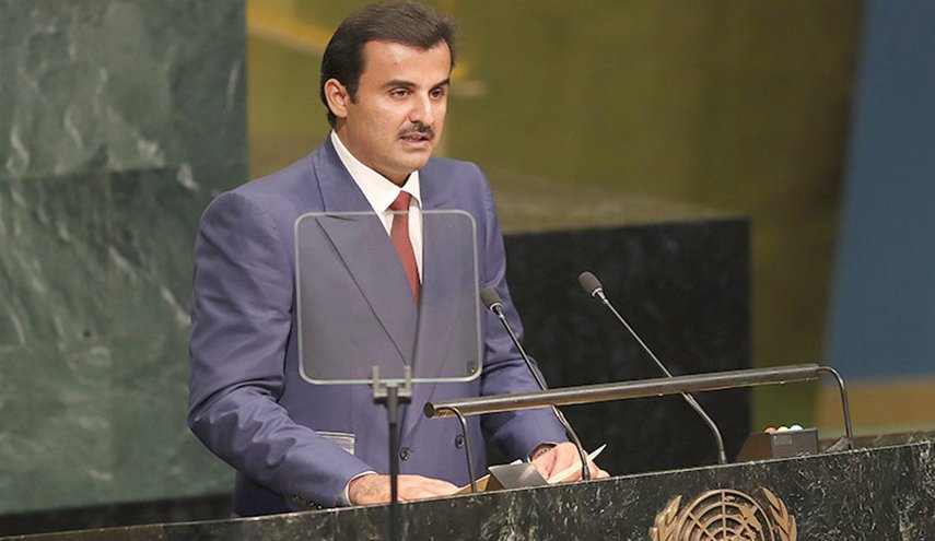 أمير قطر يهاجم دول المقاطعة في كلمته بالأمم المتحدة