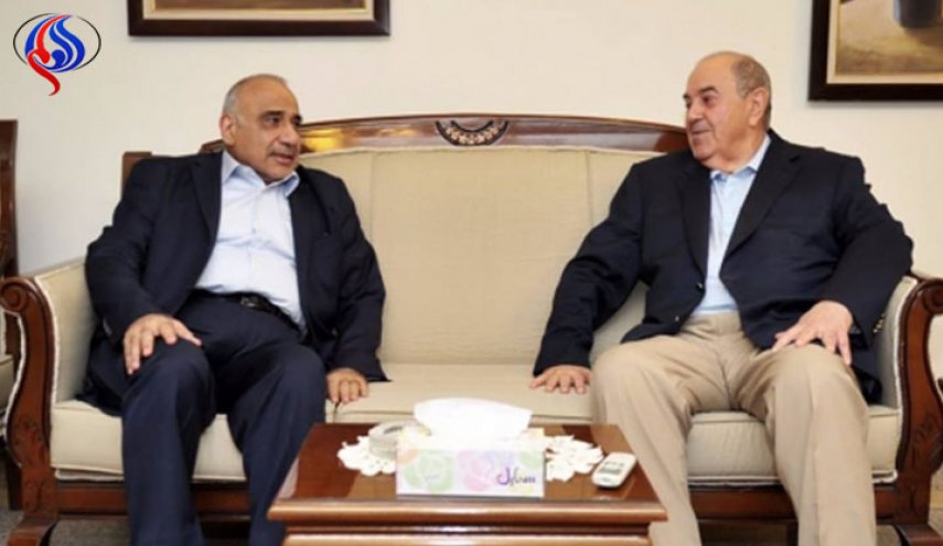 عبد المهدي وعلاوي يبحثان تشكيل الحكومة