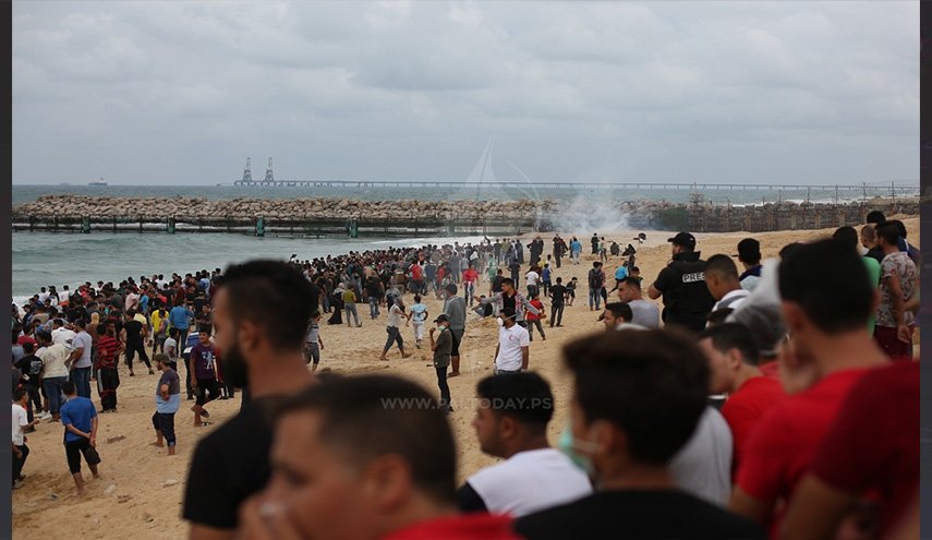 إصابات خلال قمع الاحتلال لمسيرة شمال قطاع غزة 