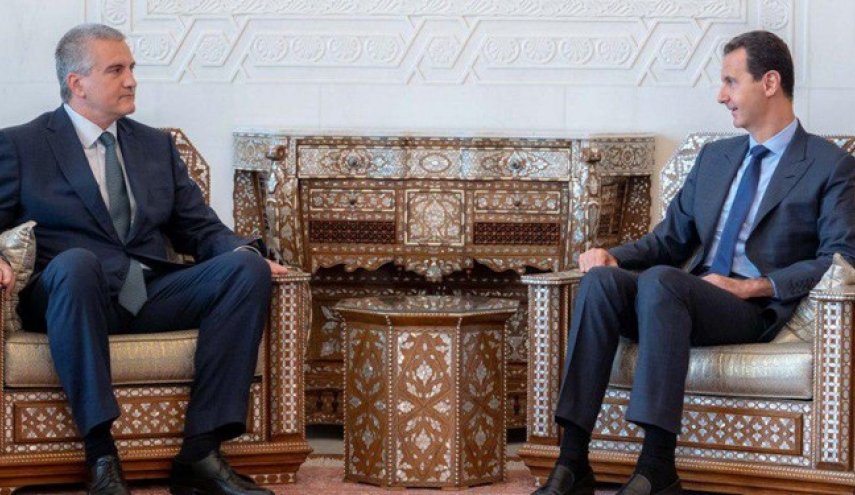 دیدار رئیس جمهور خودخوانده «کریمه» با بشار اسد در دمشق