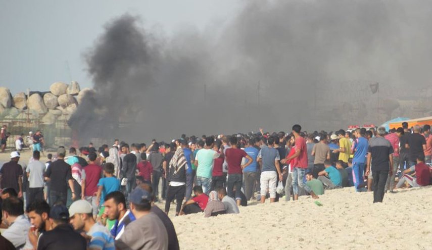 شهيد وإصابات بقمع الاحتلال الحراك البحري شمال القطاع