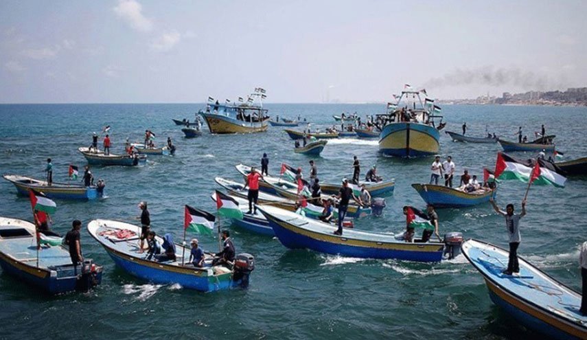 اصابات باعتداء الاحتلال على مسير بحري في شمال غزة