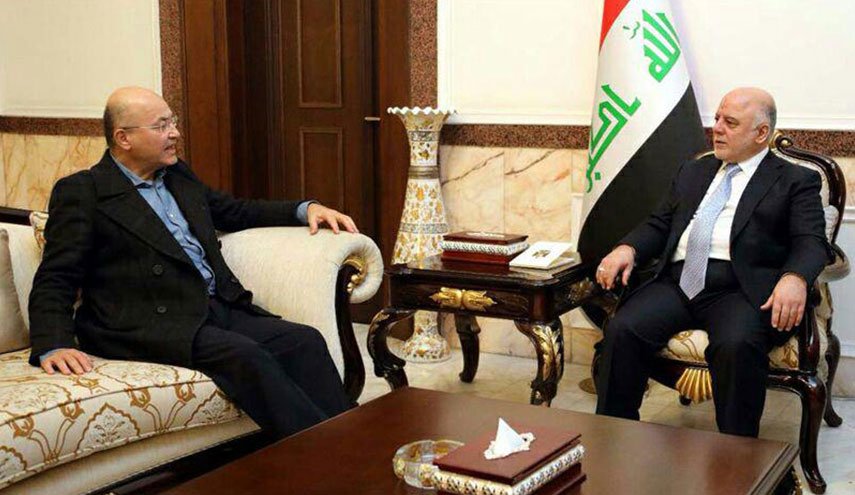 برهم صالح والعبادي يبحثان المستجدات السياسية في العراق
