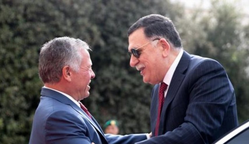 دیدار رئیس دولت وفاق ملی لیبی با شاه اردن
