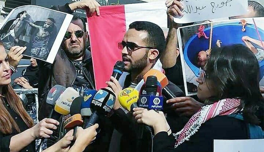 تجمع در برابر سفارت عربستان در لبنان؛ اعتراض به خيانت از فلسطين تا يمن