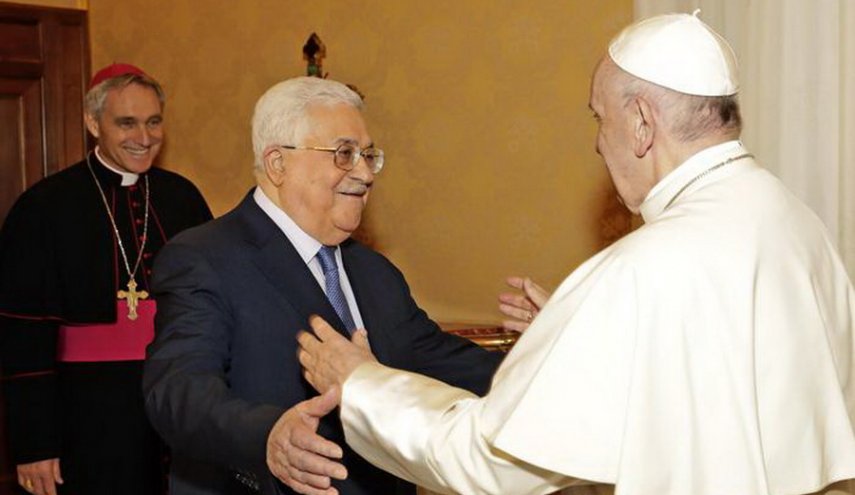 دیدار پاپ فرانسیس و محمود عباس در واتیکان 