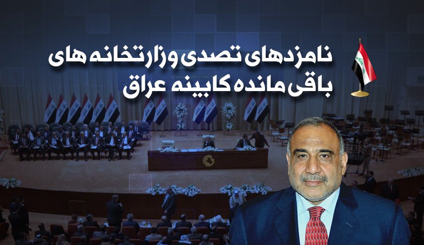 اینفوگرافیک/ نامزدهای تصدی وزارت خانه های باقی مانده کابینه  عراق 