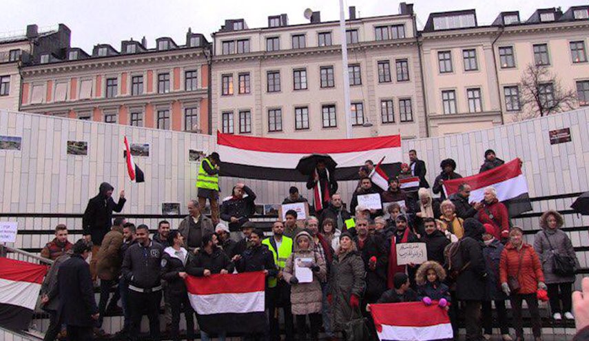 وقفة احتجاج في ستوكهولم على استمرار العدوان على اليمن