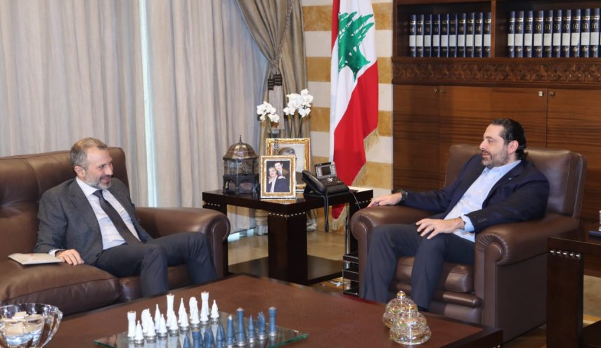 باسيل يبحث مع الحريري ملف تشكيل الحكومة اللبنانية