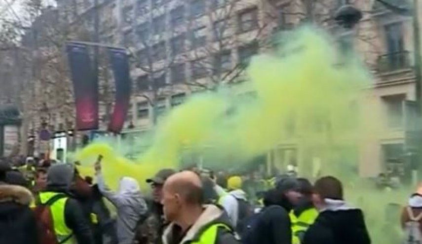 فریاد اعتراض فرانسوی‌ها در نخستین شنبه سال ۲۰۱۹
