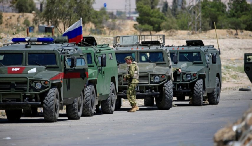حضور پلیس نظامی روسیه در منبج سوریه