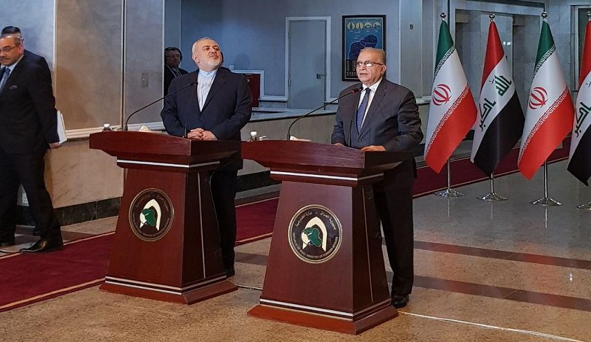 ظريف: عازمون علی تعزيز العلاقات بين ايران والعراق