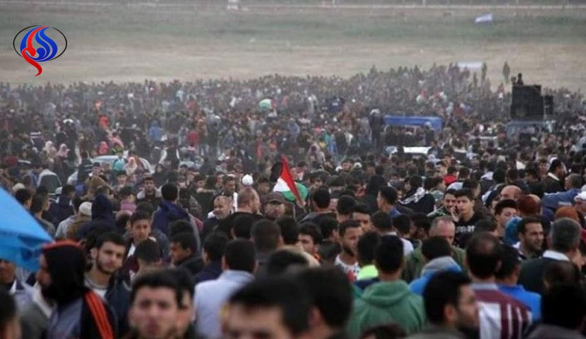 زخمی شدن 32 فلسطینی در 45مین تظاهرات بازگشت