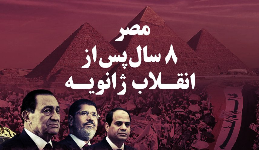 اینفوگرافیک/ مصر 8 سال پس از انقلاب ژانویه