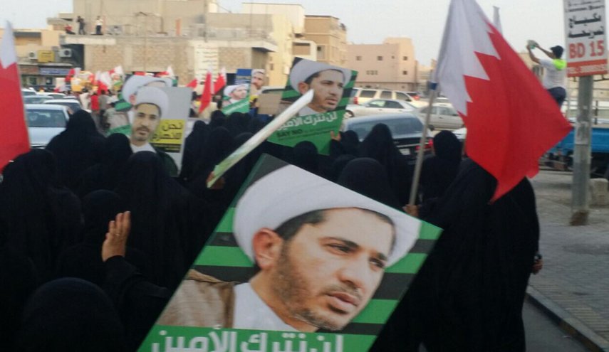 اعتراض مردم بحرین به حکم حبس ابد برای شیخ علی سلمان
