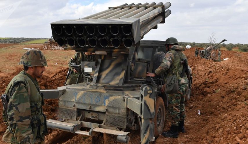 حمله هوایی ائتلاف آمریکایی به توپخانه‌ ارتش سوریه در البوکمال