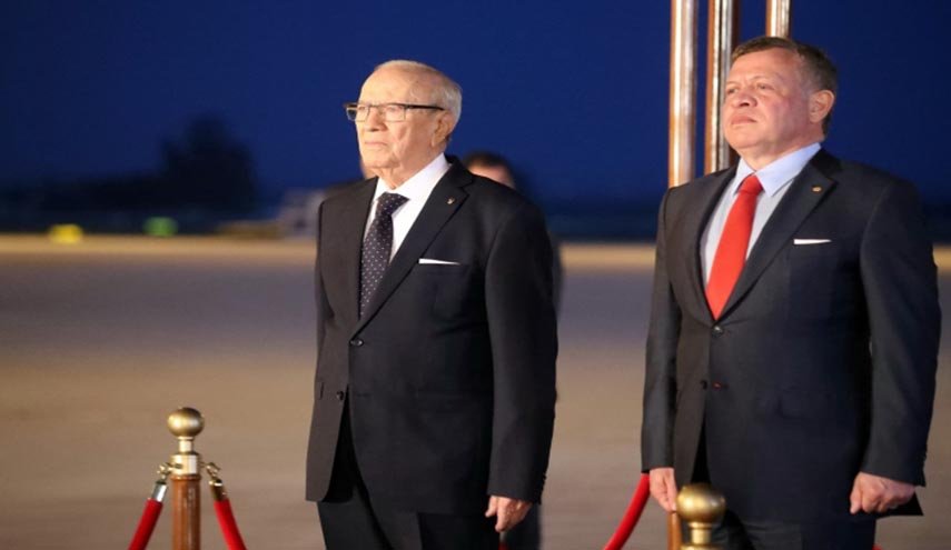 الملك الأردني يصل تونس